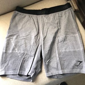 Gymshark Mens Grey Workout Shorts - Medium